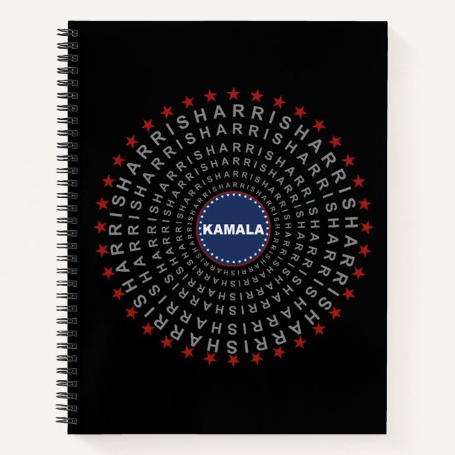 Cuaderno KAMALA HARRIS Ecos de un portátil de cambio (Anverso)