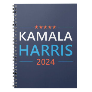 Cuaderno Kamala Harris para Presidenta 2024 Demócrata