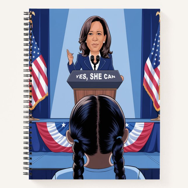 Cuaderno KAMALA HARRIS'S NIECE - Portátil de doble cara (Anverso)