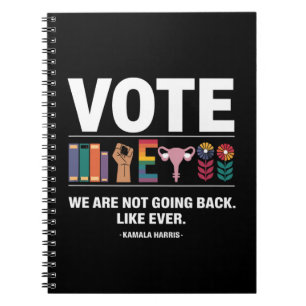 Cuaderno Kamala No Vamos a Volver Como Siempre Feminista