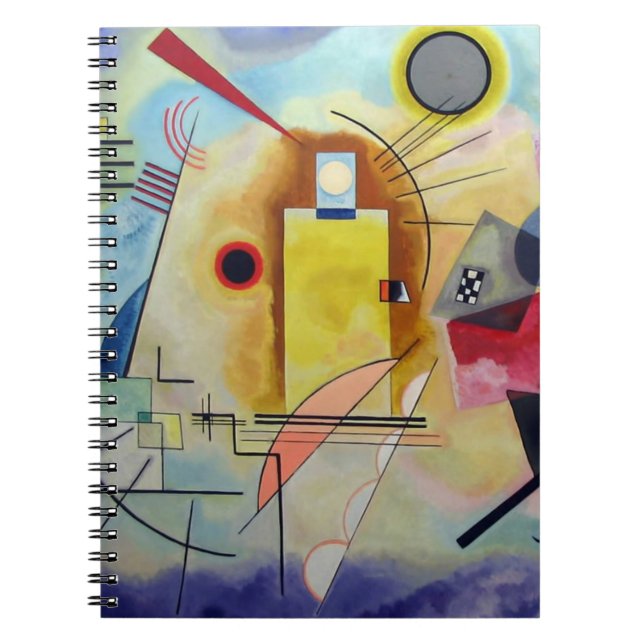 Cuaderno Kandinsky 1925/amarillo/rojo/azul/pixdezines (Frente)