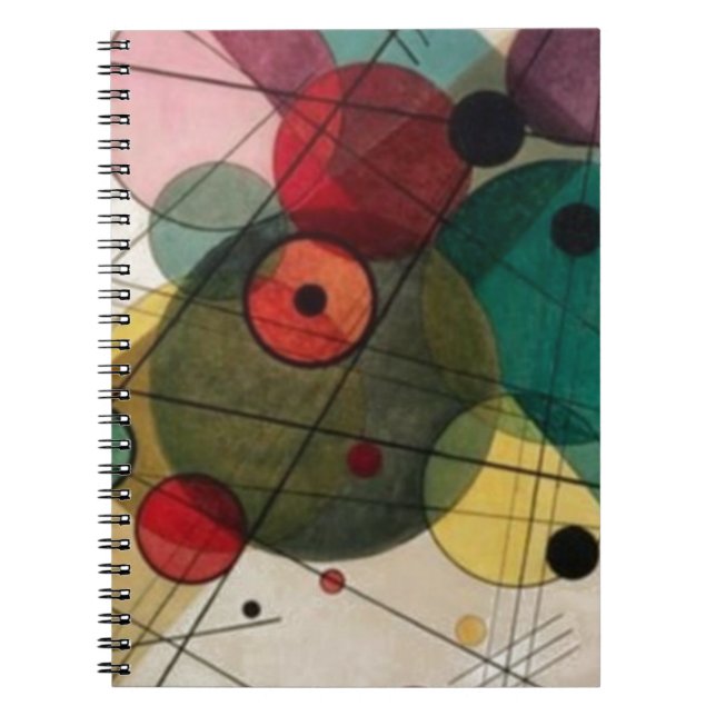 Cuaderno Kandinsky Abstract Circles Spiral Photo Notebook (Frente)