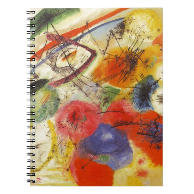 Cuaderno Kandinsky Black Strokes Resumen de pintura (Frente)