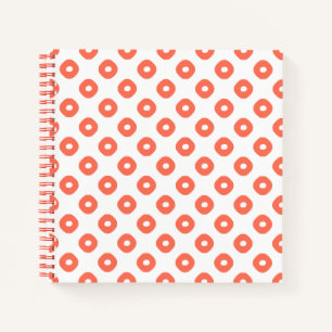 Cuaderno "Kanoko" Fawn Spot Pattern Salmon Pink