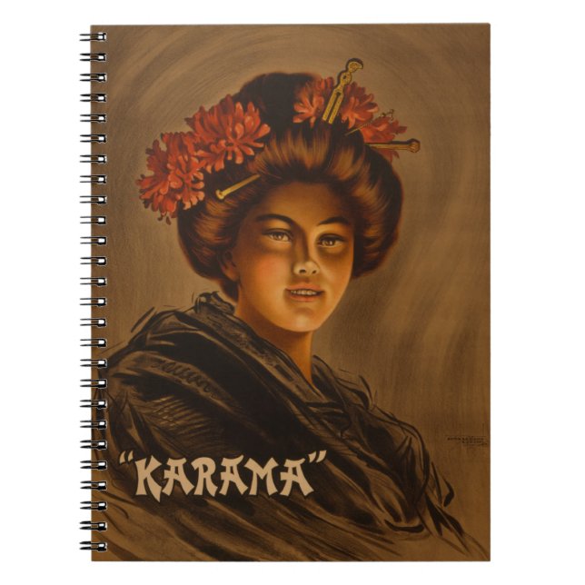 Cuaderno Karama: Geisha Actriz del Romance Japonés (Frente)