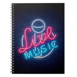 Cuaderno Karaoke Neon Lighting Cured Word Art Word Textos
