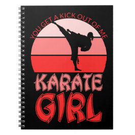 Cuaderno Karate Chica Te Dejas Un Golpe De Mí Retro Sunset