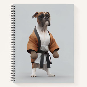 Cuaderno Karate de la Obra de Perro de Boxer, Perro de Boxe