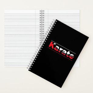 Cuaderno Karate Martial Arts Red