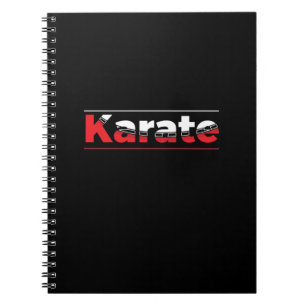 Cuaderno Karate Martial Arts Red