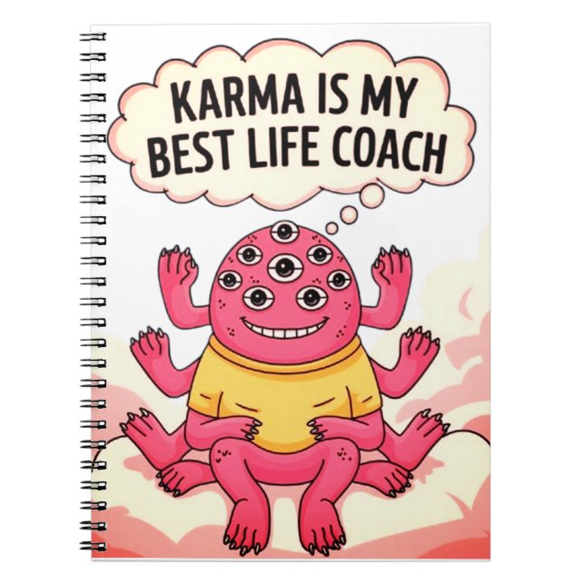 Cuaderno Karma es mi mejor entrenador de vida (Frente)