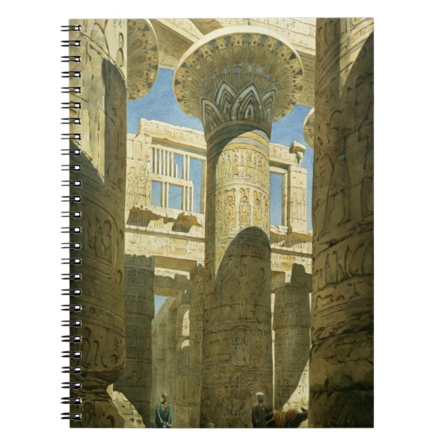 Cuaderno Karnak, c.1866 (w/c en el papel) (Frente)