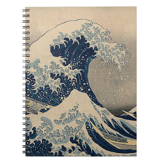 Cuaderno Katsushika Hokusai. La gran ola de Kanagawa (Frente)