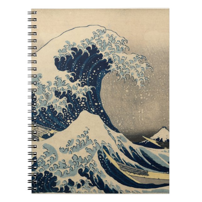 Cuaderno Katsushika Hokusai. La gran ola de Kanagawa (Frente)