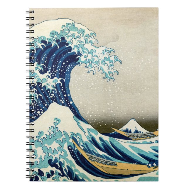 Cuaderno Katsushika Hokusai - La gran ola de Kanagawa (Frente)