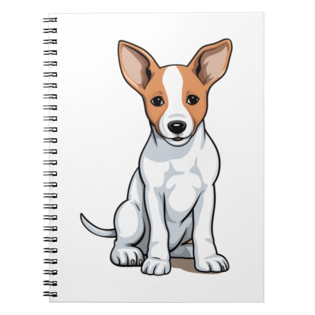 Cuaderno Kawaii Basenji Puppy (Frente)