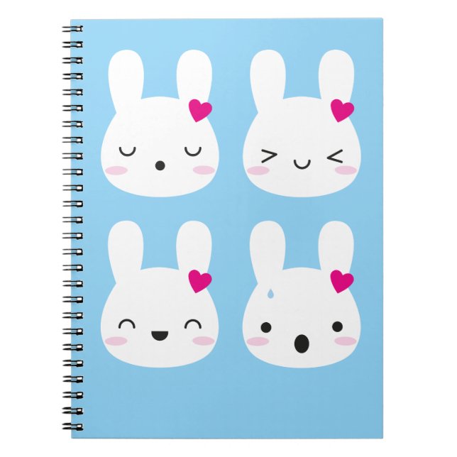 Cuaderno Kawaii Bunny Emotions (Frente)