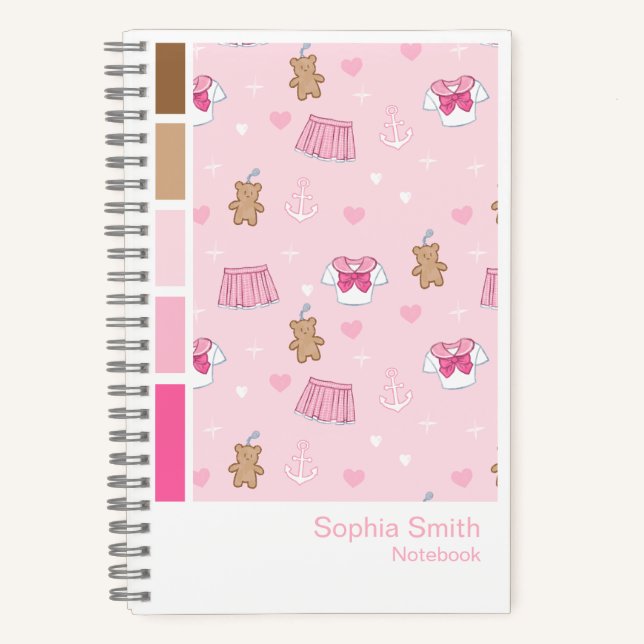 Cuaderno Kawaii Campus Vertical Palette Notebook (Anverso)