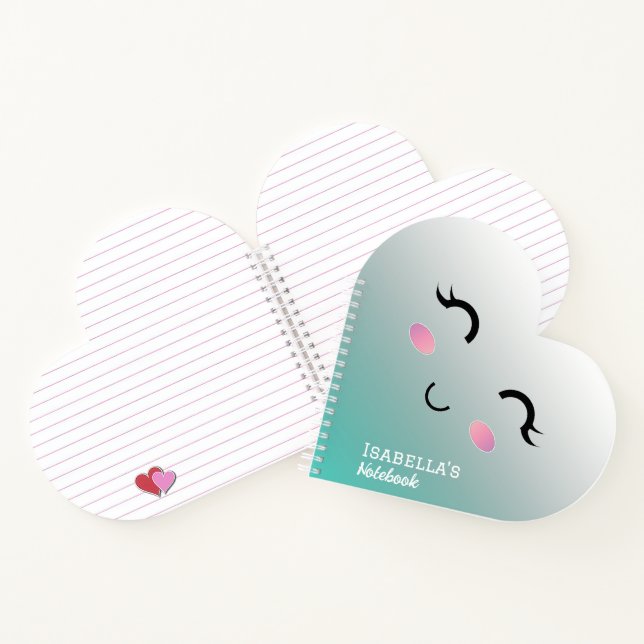 Cuaderno Kawaii Chica Notebook (Interior)