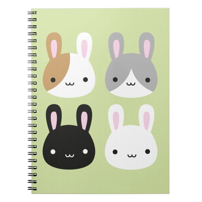 Cuaderno Kawaii Conejos Bunny (Frente)