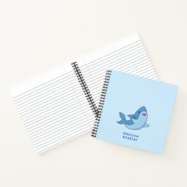 Cuaderno Kawaii de Niño de Tiburón