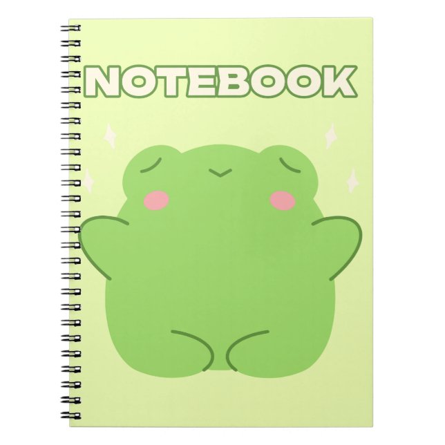 Cuaderno Kawaii Frog Notebook (Frente)