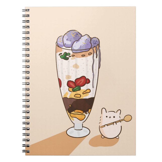 Cuaderno Kawaii Halo Halo Portátil Filipino (Frente)