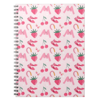 Cuaderno Kawaii Hand-drawn Girly Things Seamless Pattern