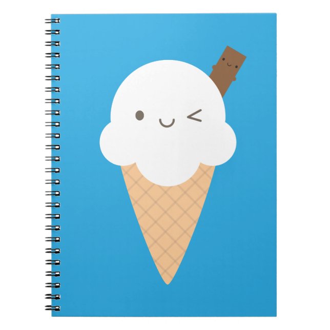 Cuaderno Kawaii Ice Cream Cone (Frente)