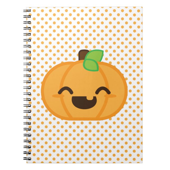 Cuaderno Kawaii Jack O Lantern Bloc de notas (Frente)