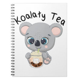 Cuaderno Kawaii Koala bebiendo Koalaty Boba Tea
