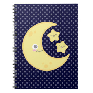 Cuaderno Kawaii Moon y el bloc de notas Stars