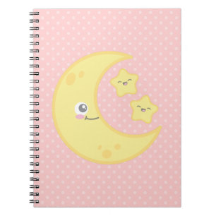 Cuaderno Kawaii Moon y el bloc de notas Stars
