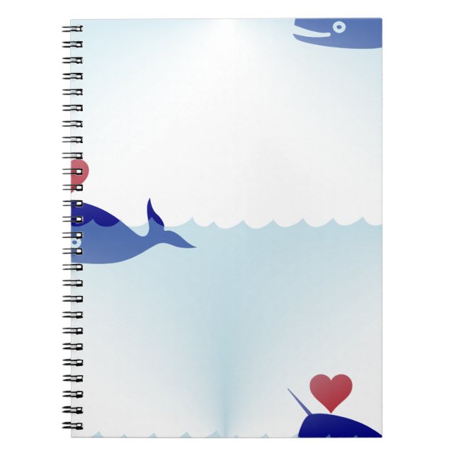Cuaderno kawaii narwhal (Frente)