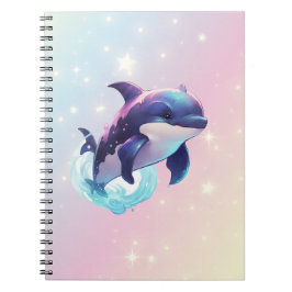 Cuaderno Kawaii Orca Asesina de Ballenas Rosa y Azul