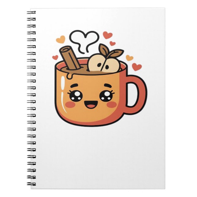 Cuaderno kawaii otoño tea Classic T-Shirt (Frente)