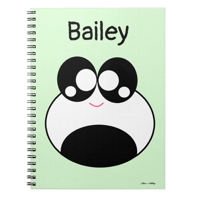 Cuaderno Kawaii Panda Frog Cute (Frente)