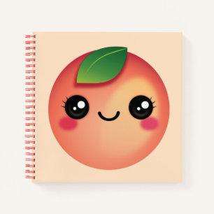 Cuaderno Kawaii Peach Notebook