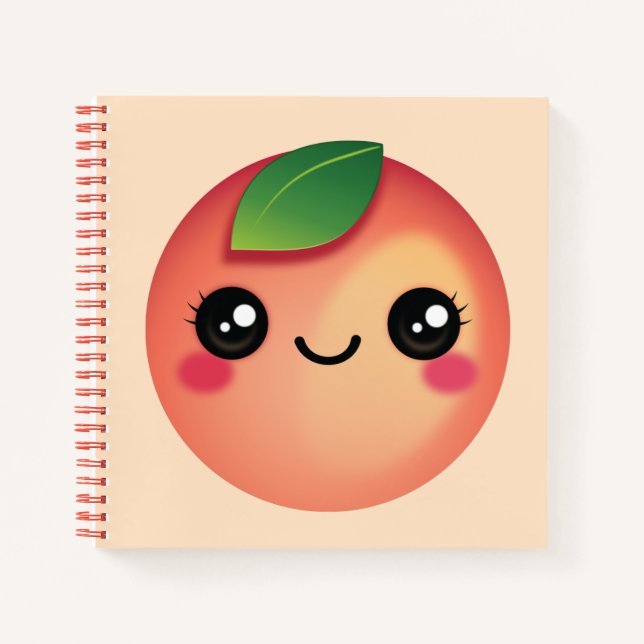 Cuaderno Kawaii Peach Notebook (Anverso)