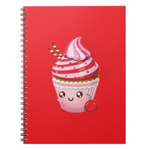 Cuaderno Kawaii Peppermint Surprise Cupcakes Cojín decorati