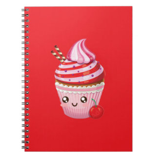 Cuaderno Kawaii Peppermint Surprise Cupcakes Cojín decorati