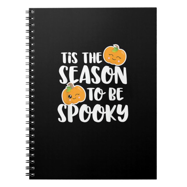Cuaderno Kawaii Pumpkin Tis The Season Spooky (Frente)