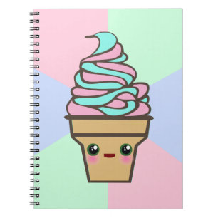 Cuaderno Kawaii Rave Ice Cream Cone