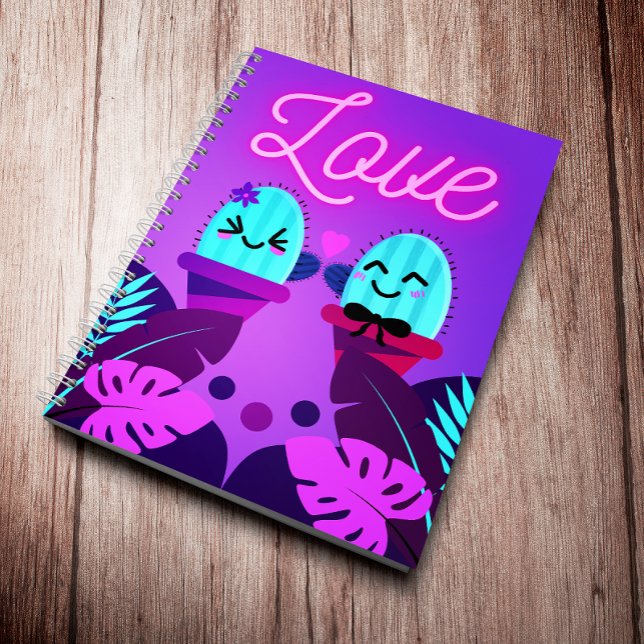 Cuaderno Kawaii Romantic Cactus Spiral Notebook (Subido por el creador)