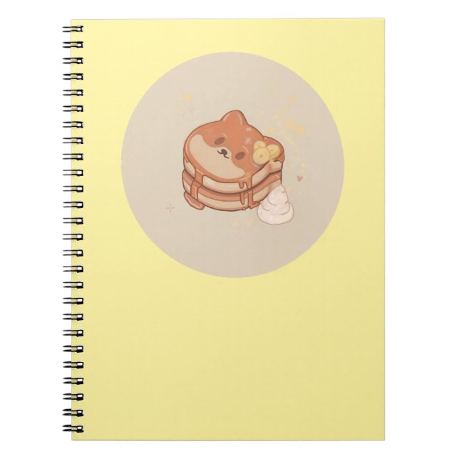 Cuaderno Kawaii Shiba Inu Bananas Crepes para portátil (Frente)