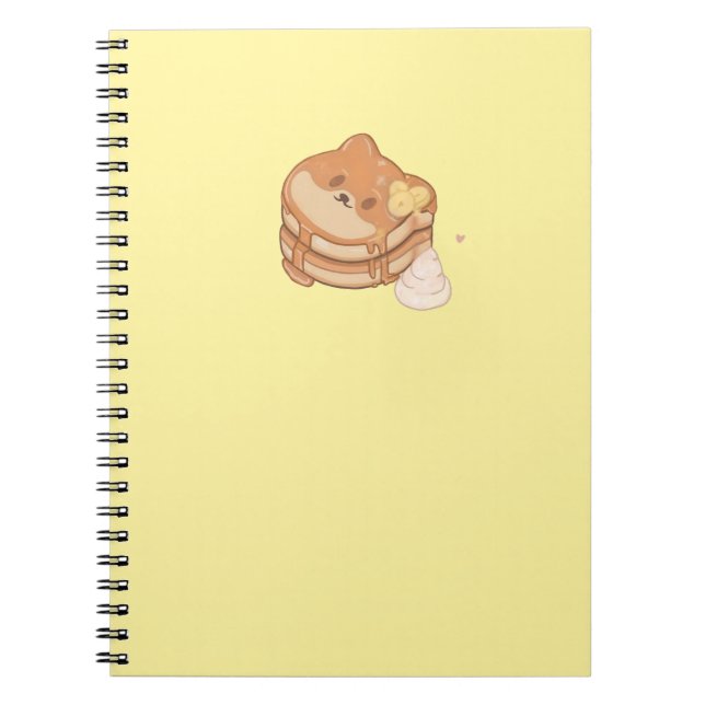 Cuaderno Kawaii Shiba Inu Bananas Crepes para portátil (Frente)