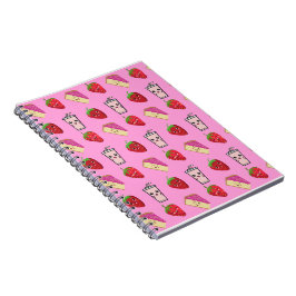 CUADERNO KAWAII STRAWBERRY Y QUESO