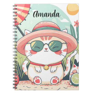 Cuaderno Kawaii Summer Cat