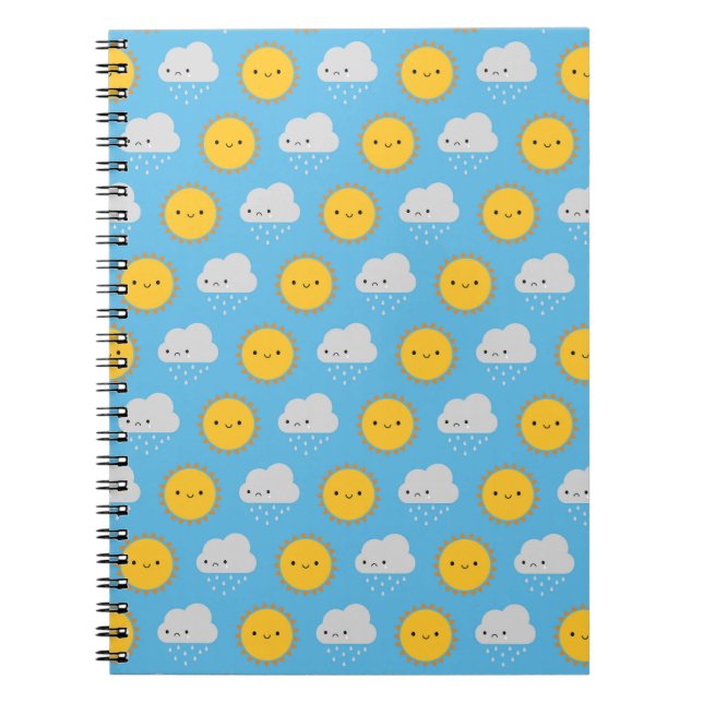 Cuaderno Kawaii Sun & Rain (Frente)