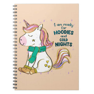 Cuaderno Kawaii Unicorn   Invierno y frutos secos